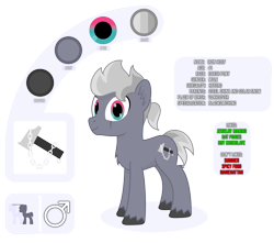 Size: 4213x3719 | Tagged: safe, artist:mrkm, derpibooru import, oc, oc only, oc:iron hoof(mrkm), earth pony, earth pony oc, full body, male, male symbol, reference sheet, scar, simple background, size comparison, smiling, solo, stallion, transparent background, unshorn fetlocks