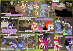 Size: 1063x752 | Tagged: safe, artist:christhes, artist:kittythes, derpibooru import, capper dapperpaws, moondancer, tempest shadow, twilight sparkle, twilight sparkle (alicorn), alicorn, changeling, crocodile, diamond dog, dog, goat, monkey, avian, cad bane, cell, clone wars, dancing, droid, female, hutt, male, max rebo, music notes, party, showgirl, singing, star mares, star wars, storm guard, sy snootles, the pone wars, topi, ziro the hutt