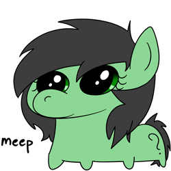 Size: 3000x3000 | Tagged: safe, derpibooru import, oc, oc:anon filly, female, filly, foal, meep, numget, simple background, solo, white background