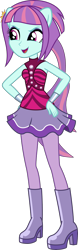 Size: 1280x4108 | Tagged: safe, artist:ajosterio, derpibooru import, screencap, sunny flare, sunny starscout, human, dance magic, equestria girls, spoiler:eqg specials, cute, eyeshadow, female, hand on hip, makeup, ponied up, simple background, solo, sunnybetes, transparent background