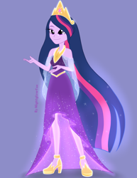 Size: 2588x3350 | Tagged: safe, artist:nightglowfan, derpibooru import, princess twilight 2.0, twilight sparkle, twilight sparkle (alicorn), alicorn, human, equestria girls, the last problem, clothes, dress, gown, older, older twilight, princess