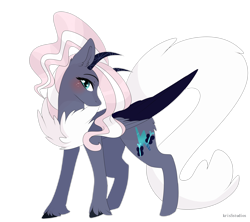 Size: 6522x5783 | Tagged: safe, artist:krissstudios, derpibooru import, oc, oc only, pegasus, pony, female, horns, mare, simple background, solo, transparent background