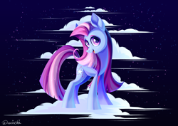 Size: 4243x3000 | Tagged: safe, artist:neonishe, derpibooru import, star swirl, earth pony, pony, cloud, solo