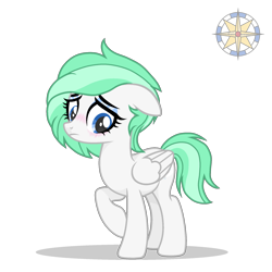 Size: 2000x2000 | Tagged: safe, artist:r4hucksake, derpibooru import, oc, oc only, oc:tornado nova, pegasus, pony, blushing, ears, female, floppy ears, mare, simple background, solo, transparent background