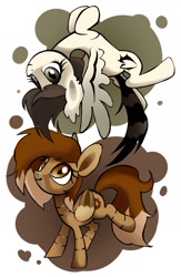 Size: 1731x2655 | Tagged: safe, artist:brainr0tter, derpibooru import, oc, oc only, pegasus, pony, duo, pegasus oc