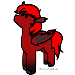 Size: 3000x3000 | Tagged: safe, artist:purple wingshade, derpibooru import, oc, oc only, oc:little red, bat pony, pony, coat markings, cute, red coat, red mane, simple background, small, socks (coat marking), solo, transparent background