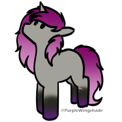 Size: 3000x3000 | Tagged: safe, artist:purple wingshade, derpibooru import, oc, oc only, oc:clare, pony, unicorn, coat markings, gradient mane, gray coat, pink mane, scar, simple background, socks (coat marking), solo, transparent background, yellow mane