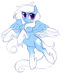 Size: 1100x1300 | Tagged: safe, artist:frowoppy, derpibooru import, oc, oc only, pegasus, pony, female, flying, mare, simple background, smiling, solo, transparent background