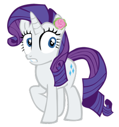 Size: 638x678 | Tagged: safe, artist:benpictures1, edit, rarity, pony, unicorn, magic duel, cute, female, flower, flower in ear, inkscape, mare, raribetes, simple background, transparent background, vector