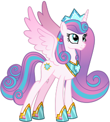 Size: 5804x6479 | Tagged: safe, artist:emeraldblast63, derpibooru import, princess flurry heart, alicorn, pony, absurd resolution, female, jewelry, mare, older, older flurry heart, regalia, simple background, transparent background, vector