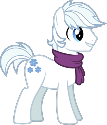 Size: 5688x6611 | Tagged: safe, artist:starryshineviolet, derpibooru import, double diamond, earth pony, pony, to where and back again, absurd resolution, clothes, cute, daaaaaaaaaaaw, double dawwmond, male, scarf, simple background, smiling, solo, stallion, transparent background, vector