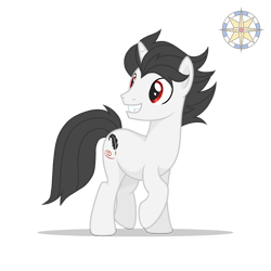 Size: 2000x2000 | Tagged: safe, artist:r4hucksake, derpibooru import, oc, oc only, oc:raven quill, pony, unicorn, male, simple background, solo, stallion, transparent background