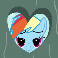 Size: 531x531 | Tagged: safe, derpibooru import, screencap, rainbow dash, pegasus, pony, party of one, bedroom eyes, door, female, mare, solo