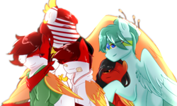 Size: 768x462 | Tagged: safe, artist:diniarvegafinahar, derpibooru import, oc, oc only, pegasus, pony, bandage, bandana, clothes, east timor, eyes closed, family, father and child, father and daughter, father and son, female, group, hat, hug, indonesia, jacket, majapahit empire, male, mare, mother and child, mother and daughter, mother and son, nation ponies, parent and child, ponified, simple background, songkok, species swap, stallion, timor-leste, white background, winghug, wings