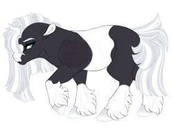 Size: 3600x2700 | Tagged: safe, artist:gigason, derpibooru import, oc, oc only, oc:orca, earth pony, pony, blaze (coat marking), body markings, coat markings, ear fluff, ears, ears back, earth pony oc, facial markings, female, frown, looking down, mare, obtrusive watermark, offspring, parent:cloudchaser, parent:trouble shoes, raised hoof, raised leg, simple background, socks (coat marking), solo, teal eyes, transparent background, unshorn fetlocks, watermark
