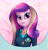 Size: 1800x1880 | Tagged: safe, artist:swasfews, derpibooru import, dean cadance, princess cadance, human, equestria girls, bust, female, looking at you, smiling, smiling at you, solo