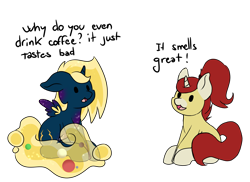 Size: 4022x2930 | Tagged: safe, artist:noxi1_48, derpibooru import, oc, oc:alpha omega, oc:treble pen, pony, daily dose of friends, duo, simple background, transparent background