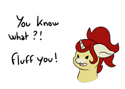 Size: 2624x1880 | Tagged: safe, artist:noxi1_48, derpibooru import, oc, oc:treble pen, pony, angry, bust, daily dose of friends, ears back, minced oath, simple background, solo, transparent background