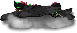 Size: 2938x1262 | Tagged: safe, artist:chvrchgrim, derpibooru import, oc, oc only, oc:krypt, pegasus, pony, annoyed, blaze (coat marking), clothes, cloud, coat markings, colored sketch, colored wings, facial markings, folded wings, hooves, lying down, male, multicolored hair, narrowed eyes, on a cloud, pegasus oc, prone, simple background, sketch, socks, solo, sploot, spots, stallion, stormcloud, stubble, transparent background, two toned wings, wings