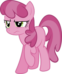 Size: 1600x1908 | Tagged: safe, artist:blackgryph0n, artist:maddietheuniversalfan68, derpibooru import, cheerilee, ruby pinch, earth pony, pony, g4, cheerilee is not amused, female, full body, mare, raised hoof, raised leg, recolor, ruby pinch is not amused, simple background, standing, three quarter view, transparent background, unamused, vector, wavy mouth