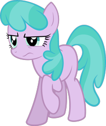 Size: 1600x1908 | Tagged: safe, artist:blackgryph0n, artist:maddietheuniversalfan68, derpibooru import, cheerilee, earth pony, pony, g4, aura (g4), aura is not amused, cheerilee is not amused, female, full body, mare, raised hoof, raised leg, recolor, simple background, standing, three quarter view, transparent background, unamused, vector, wavy mouth