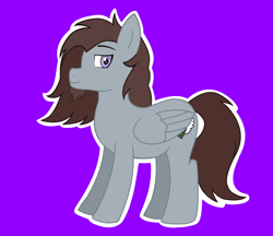 Size: 3196x2766 | Tagged: safe, artist:darknightprincess, artist:magicalmysticva, derpibooru import, oc, oc only, oc:blackenedblue, pegasus, purple background, simple background, solo