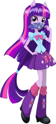 Size: 1678x3678 | Tagged: safe, artist:will290590, derpibooru import, twilight sparkle, equestria girls, female, gag, looking at you, ponied up, simple background, solo, transparent background, vector