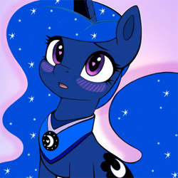 Size: 1280x1280 | Tagged: safe, artist:truedepressed, derpibooru import, princess luna, alicorn, pony, cute, heart, heart eyes, open mouth, tongue, tongue out, wingding eyes, wrong eye color