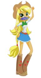 Size: 1958x3704 | Tagged: safe, artist:will290590, derpibooru import, edit, applejack, equestria girls, female, gag, hand on hip, high res, lipstick, looking at you, simple background, solo, transparent background, vector