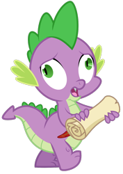 Size: 794x1123 | Tagged: safe, artist:sollace, derpibooru exclusive, derpibooru import, spike, dragon, .svg available, derp, episode needed, quill, scroll, simple background, solo, svg, talking, transparent background, vector, walking, worried
