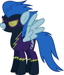 Size: 636x751 | Tagged: safe, derpibooru import, nightshade, pegasus, pony, clothes, female, goggles, mare, shadowbolts, simple background, solo, transparent background, uniform, vector