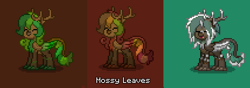 Size: 638x224 | Tagged: safe, derpibooru import, oc, oc only, oc:mossy leaves, original species, plant pony, pony, female, mare, plant, pony town, solo, tree, tree pony