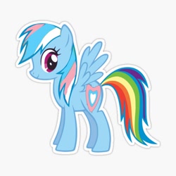 Size: 600x600 | Tagged: safe, edit, rainbow dash, pegasus, pride, solo, transgender pride flag