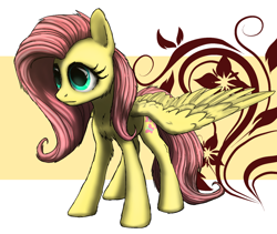 Size: 880x741 | Tagged: safe, artist:solixy406, derpibooru import, fluttershy, pegasus, simple background, solo, spread wings, wings