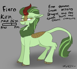 Size: 2098x1905 | Tagged: safe, artist:xyi, derpibooru import, oc, oc only, oc:fiero, kirin