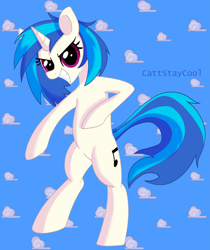 Size: 3293x3912 | Tagged: safe, artist:cattstaycool, derpibooru import, dj pon-3, vinyl scratch, pony, unicorn, female, mare, solo