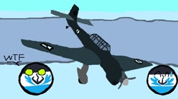 Size: 582x326 | Tagged: safe, derpibooru import, changeling, equestria at war mod, ju-87, plane, polandball, stuka, war, war thunder, world war ii, wtf