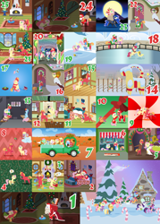 Size: 5400x7560 | Tagged: safe, anonymous artist, derpibooru import, alice the reindeer, apple bloom, applejack, aurora the reindeer, big macintosh, bori the reindeer, cottonflock, derpy hooves, flutterholly, fluttershy, gentle breeze, opal bloom, pinkie pie, posey shy, princess luna, rainbow dash, rarity, scootaloo, spike, sweetie belle, toe-tapper, torch song, twilight sparkle, oc, oc:cotton blanket, oc:late riser, alicorn, deer, dog, dragon, earth pony, goat, pegasus, pony, reindeer, series:fm holidays, series:hearth's warming advent calendar 2023, a hearth's warming tail, g4, a christmas story, about to cry, abstract background, absurd resolution, advent calendar, against glass, almond, almonds, alternate hairstyle, angry, animal costume, applejack truck, australia, baby, baby bottle, baby pony, ball, banjo, banner mares, bb gun, beard, bed, bedroom eyes, big eyes, big macintosh's yoke, big smile, bipedal, bipedal leaning, blanket, blush sticker, blushing, book, bookhorse, boop, boots, bow, bowtie, breastfeeding, broom, bunny ears, butterfly net, calendar, camera, candle, candy, candy cane, cap, caroling, carrying, chair, choker, chokershy, christmas, christmas lights, christmas stocking, christmas tree, christmas wreath, cinnamon, cinnamon stick, cloth gag, clothes, cloud, colonel sanders, colt, comb, concerned, confused, cookie, cosplay, costume, crescendo, crescendoflock, crossed hooves, crying, cuddling, cutie mark crusaders, dancing, derpy being derpy, dexterous hooves, door, doorway, dragons riding ponies, dress, drool, earmuffs, ears, easter, easter bunny, easter egg, eating, emanata, exclamation point, exploitable meme, eye contact, eyebrows, eyes closed, facial hair, fake beard, fake sleeping, family, female, female on top, fence, filly, fire, fireplace, first aid kit, fishing rod, flag of equestria, floppy ears, fluttermac, fluttershy's bedroom, fluttershy's cottage, flying, foal, food, frown, full moon, furrowed brow, gag, garland, garter belt, garters, gift of the magi, glass, glasses, gradient background, gramophone, grandfather and grandchild, grandfather and grandson, grandmother and grandchild, grandmother and grandson, grin, gritted teeth, group, gävle goat, hat, hay, hearth's warming, hearth's warming doll, high res, holding a pony, holding hooves, holiday, holly, hoof around neck, hoof hold, hoof on chest, hoof sucking, hooves behind head, horse collar, hug, ice, ice rink, ice skates, ice skating, implied biting, interrobang, jack skellington, jacket, jail cell, kitchen, leaning, lineless, looking around, looking at each other, looking at someone, looking back, looking into each others eyes, looking through the window, looking up, lying down, lying on a cloud, male, mane seven, mane six, mare, mare on top, meme, milk, milk bottle, minty (g4), missile, missile toad, mistletoe, mittens, moon, mother and child, mother and son, moustache, mouth hold, music notes, musical instrument, muttonchops, neck hug, nervous, nervous smile, night, nonsexual nursing, noseboop, nursing, offspring, on a cloud, on back, on bed, one eye closed, onomatopoeia, open mouth, open smile, outback, overprotective, overreacting, pajamas, panic, parent and child, parent:big macintosh, parent:cottonflock, parent:crescendo, parent:fluttershy, parents:crescendoflock, parents:fluttermac, pet oc, plewds, plushie, pointing, pointy ponies, pond, ponies riding ponies, ponified, pony plushie, ponytones, ponytones outfit, posing for photo, pot, present, prone, pronking, pudding, puffy cheeks, pushing, question mark, raised eyebrow, reading, rearing, red nose, reindeer costume, rice, rice pudding, riding, running, sack, sad, santa claus, santa costume, santa hat, santa hooves, santa sack, scared, scarf, scootachicken, ship:shys, shipping, shit eating grin, shoes, short mane, singed, singing, sinterklaas, sitting, skates, sleeping, smiling, smiling at each other, snow, snowfall, snowpony, socks, sound effects, species swap, speech bubble, spike riding twilight, sploot, spread wings, squishy cheeks, stallion, standing, standing on one leg, stockings, stove, straight, striped scarf, suckling, sweat, sweatdrop, sweatdrops, sweater, tail, tail bow, tanktop, tears of joy, teary eyes, teeth, the gift givers, the nightmare before christmas, thigh highs, this will end in fire, toad, tongue, tongue out, torch, toy, toy store, train, tree, under the bed, unwrapping, wall of tags, water, wavy mouth, window, wings, winter, winter clothes, winter outfit, witch, witch hat, worried, wreath, zzz