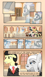 Size: 3024x5102 | Tagged: safe, artist:mr100dragon100, derpibooru import, oc, oc:elizabeth, oc:thomas the wolfpony, bat pony, earth pony, pegasus, pony, undead, vampire, vampony, wolf, wolf pony, comic:throne of dracula the secret world, adam (frankenstein monster), ballroom, comic, dark forest au's dr. jekyll and mr. hyde, dark forest au's dracula, dark forest au's matthew, dark forest au's phantom of the opera (erik), elderly, female, griffin (character), male, mare, spirit, stallion, vampires, witch