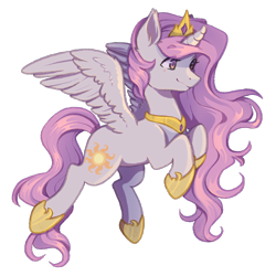 Size: 2500x2500 | Tagged: safe, artist:shiromidorii, derpibooru import, princess celestia, pony, high res, pink-mane celestia, simple background, solo, transparent background