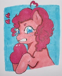 Size: 1256x1548 | Tagged: safe, artist:manditadraws, derpibooru import, pinkie pie, earth pony, pony, g4, female, solo, traditional art