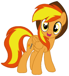 Size: 502x554 | Tagged: safe, artist:noi kincade, derpibooru import, oc, oc only, oc:firey ratchet, pegasus, pony, fedora, hat, male, simple background, solo, transparent background