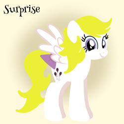 Size: 1400x1400 | Tagged: safe, artist:mlplary6, derpibooru import, surprise, pegasus, pony, g1, bow, female, looking at you, mare, smiling, smiling at you