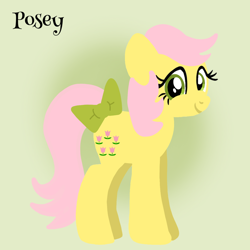 Size: 1400x1400 | Tagged: safe, artist:mlplary6, derpibooru import, posey, earth pony, pony, g1, bow, female, looking at you, mare, smiling, smiling at you