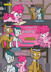 Size: 1920x2715 | Tagged: safe, artist:alexdti, derpibooru import, cloudy quartz, igneous rock pie, pinkie pie, pony, comic:how we met, g4, family, father and child, father and daughter, female, filly, filly pinkie pie, foal, male, mare, mother and child, mother and daughter, parent and child, stallion, younger