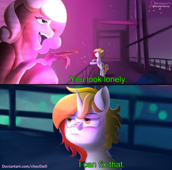 Size: 1942x1918 | Tagged: safe, artist:ch0c0sauri0, derpibooru import, oc, bear, pony, unicorn, angry, blade runner, blonde, blonde hair, complex background, fanart, happy, horn, male, meme, render, shading, text, unamused, unicorn oc