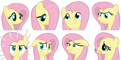 Size: 576x288 | Tagged: safe, artist:scootaloormayfly, derpibooru import, fluttershy, pegasus, pony, angry, bloodshot eyes, drugs, flutterhigh, high, marijuana, pixel art, rpg maker, scared, shy, simple background, smug, sprite, sprite sheet, stare, the stare, transparent background