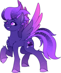 Size: 2676x3201 | Tagged: safe, alternate version, artist:shad0w-galaxy, derpibooru import, oc, oc only, oc:shadow galaxy, pegasus, pony, belly fluff, body markings, cheek fluff, chest fluff, concave belly, constellation, ear fluff, ears, ethereal mane, female, fluffy, high res, mare, open mouth, pegasus oc, raised hoof, raised leg, shoulder fluff, simple background, slender, smiling, solo, spread wings, starry eyes, starry mane, starry tail, tail, thin, transparent background, unshorn fetlocks, wingding eyes, wings