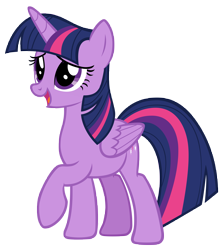 Size: 8933x9975 | Tagged: safe, artist:andoanimalia, derpibooru import, twilight sparkle, twilight sparkle (alicorn), alicorn, pony, g4, the cutie map, absurd resolution, female, mare, raised hoof, raised leg, simple background, solo, transparent background, vector