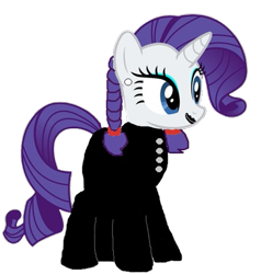 Size: 487x512 | Tagged: safe, derpibooru import, edit, rarity, pony, unicorn, g4, 1000 hours in ms paint, catsuit, clothes, ear piercing, earring, female, jewelry, latex, latex suit, lipstick, mare, piercing